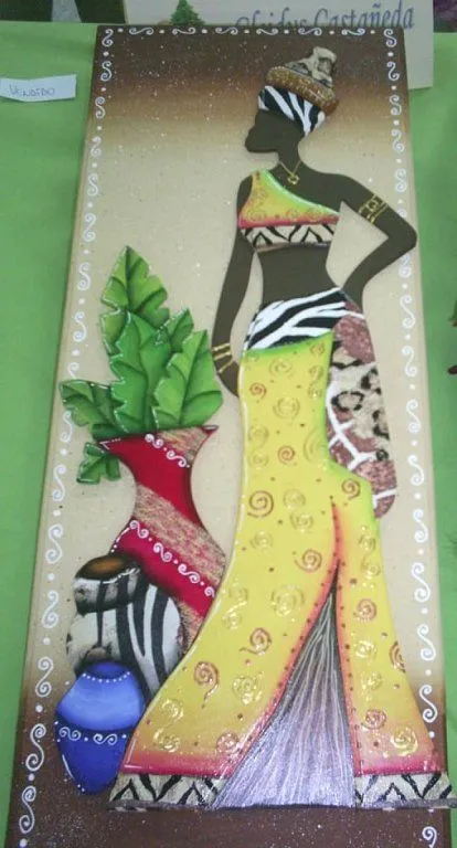 cuadros africanas (2) | Aprender manualidades es facilisimo.com cuadros africanas (2) | Aprender manualidades es facilisimo.com