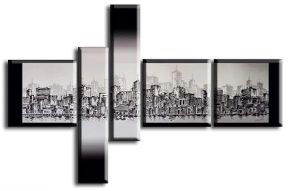 Cuadros minimalistas abstractos blanco y negro - Imagui