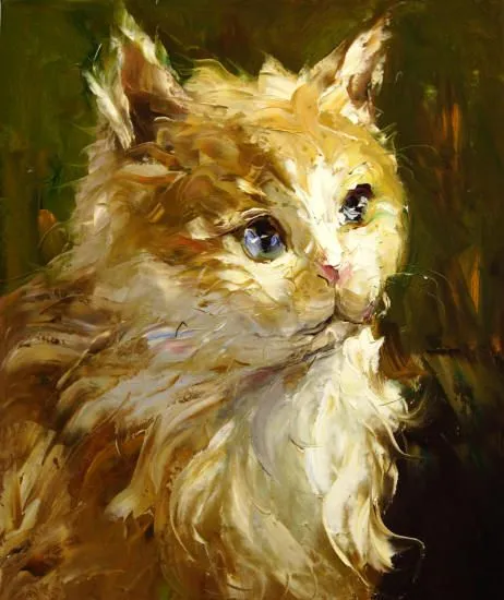 Cuadros modernos, cuadros de animales, IV-Gato