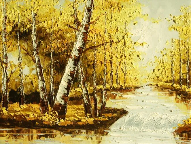 Cuadros modernos, cuadros paisajes, bosques, rios, lagos, Dia de otoño Cuadros modernos, cuadros paisajes, bosques, rios, lagos, Dia de otoño