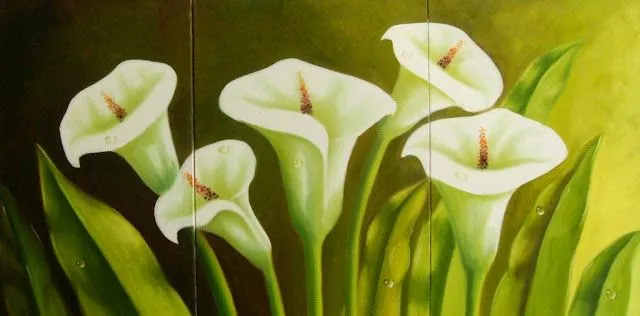 Cuadros Modernos Pinturas : Bodegones de Flores Pintados al Óleo Cuadros Modernos Pinturas : Bodegones de Flores Pintados al Óleo