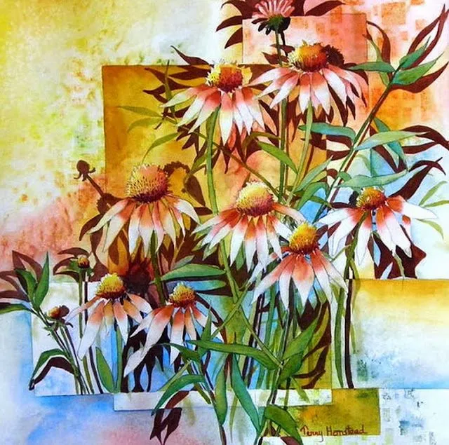 Cuadros Modernos Pinturas : Cuadros de Flores al Óleo Abstractos