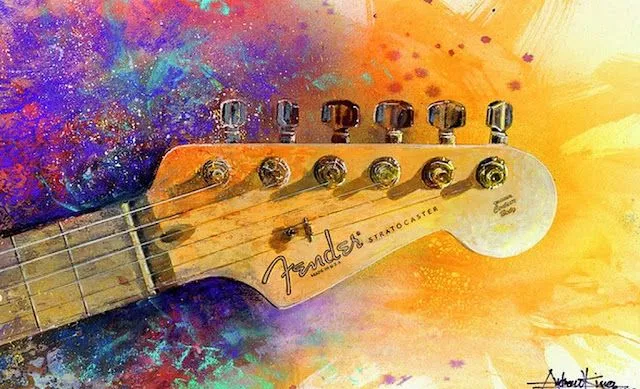 Cuadros Modernos Pinturas : Cuadros con Motivos Musicales, Andrew King