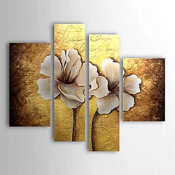 Cuadros Modernos Pinturas : Flores grandes al óleo