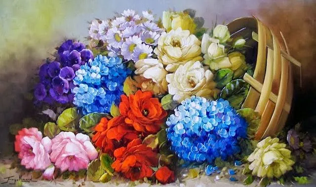 Cuadros Modernos Pinturas : Flores Pintadas al Óleo Cuadros en ... Cuadros Modernos Pinturas : Flores Pintadas al Óleo Cuadros en ...