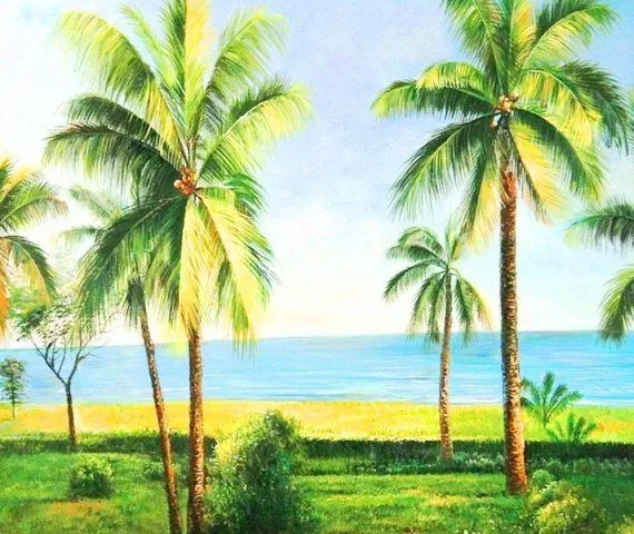 Cuadros Modernos Pinturas : Paisajes selva y naturaleza