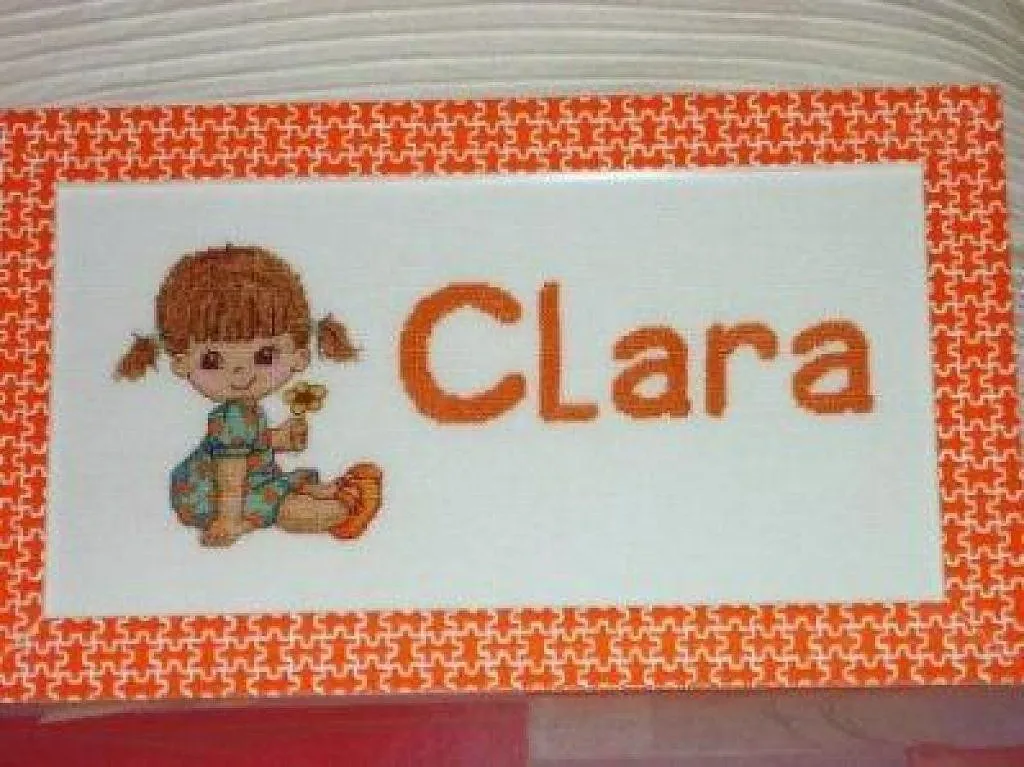 nombre a punto de cruz | Decorar tu casa es facilisimo.