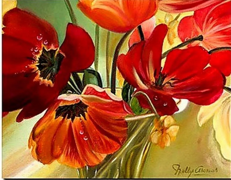 Cuadros al óleo de flores grandes | Bodegones y Paisajes Cuadros ... Cuadros al óleo de flores grandes | Bodegones y Paisajes Cuadros ...