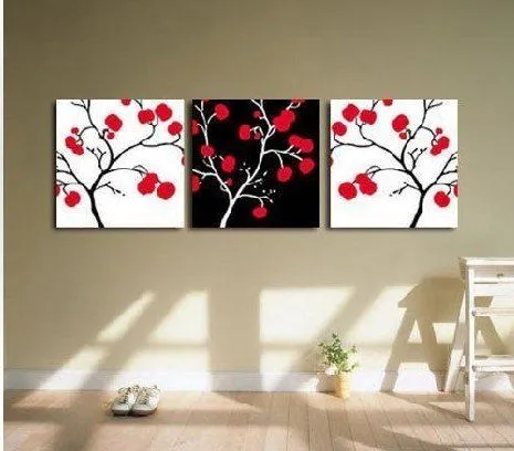 Cuadros abstractos de arboles en blanco y negro - Imagui