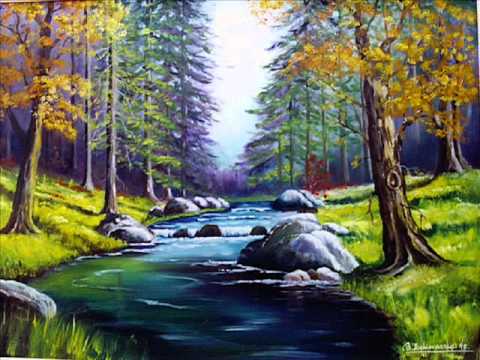 mis cuadros paisajes - YouTube