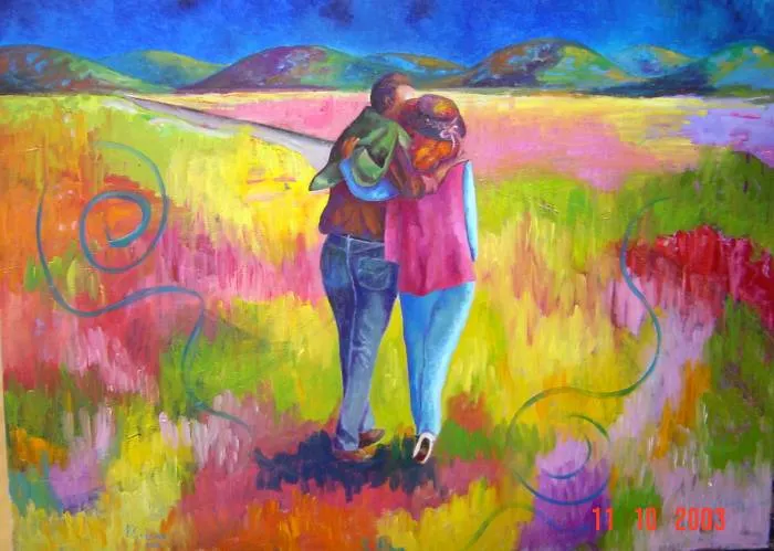 PAREJA PASEANDO milagros parache solana - Artelista.com PAREJA PASEANDO milagros parache solana - Artelista.com