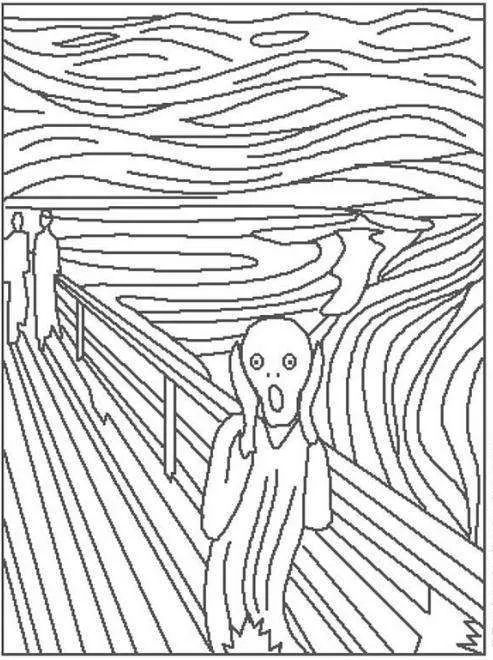 Pequeños Pinceles: El grito de Munch para pintar Pequeños Pinceles: El grito de Munch para pintar