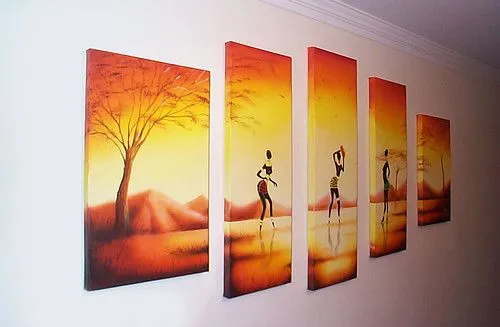 Cuadros Pintura Africanas - $ 350.000 en MercadoLibre