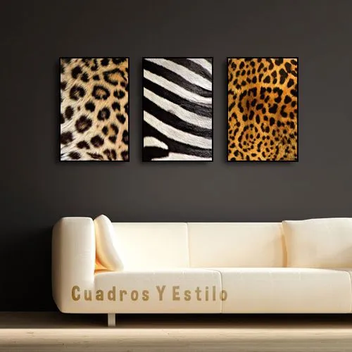 Cuadros Poster Animal Print Zebra Leopardo Decoracion Mueble ...