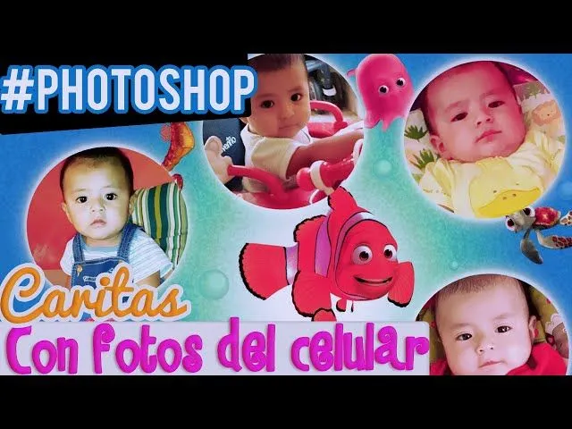 Cuadros "Caritas" de Bebes con Fotos del celular ♥ Photoshop ...