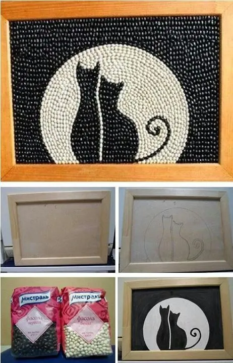 Cuadros con semillas | Manualidades | Pinterest Cuadros con semillas | Manualidades | Pinterest