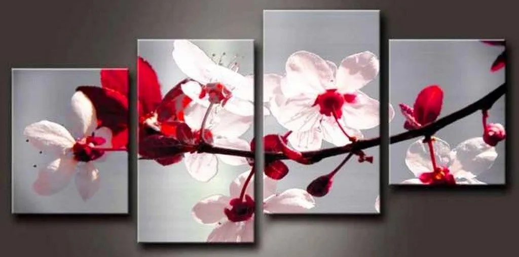 Cuadros Modernos Pinturas y Dibujos : Cuadros Trípticos de Flores ...