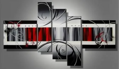 Cuadros Tripticos Modernos En Rojo,gris,negro,alto Relieve S/.390 ... Cuadros Tripticos Modernos En Rojo,gris,negro,alto Relieve S/.390 ...