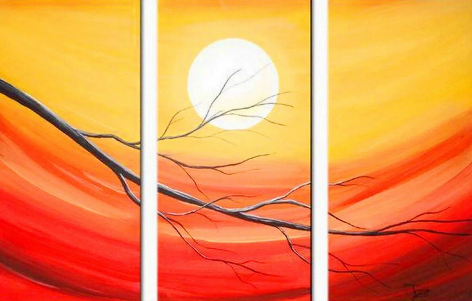 Cuadros Trípticos de Paisajes Modernos | Bodegones y Paisajes ...