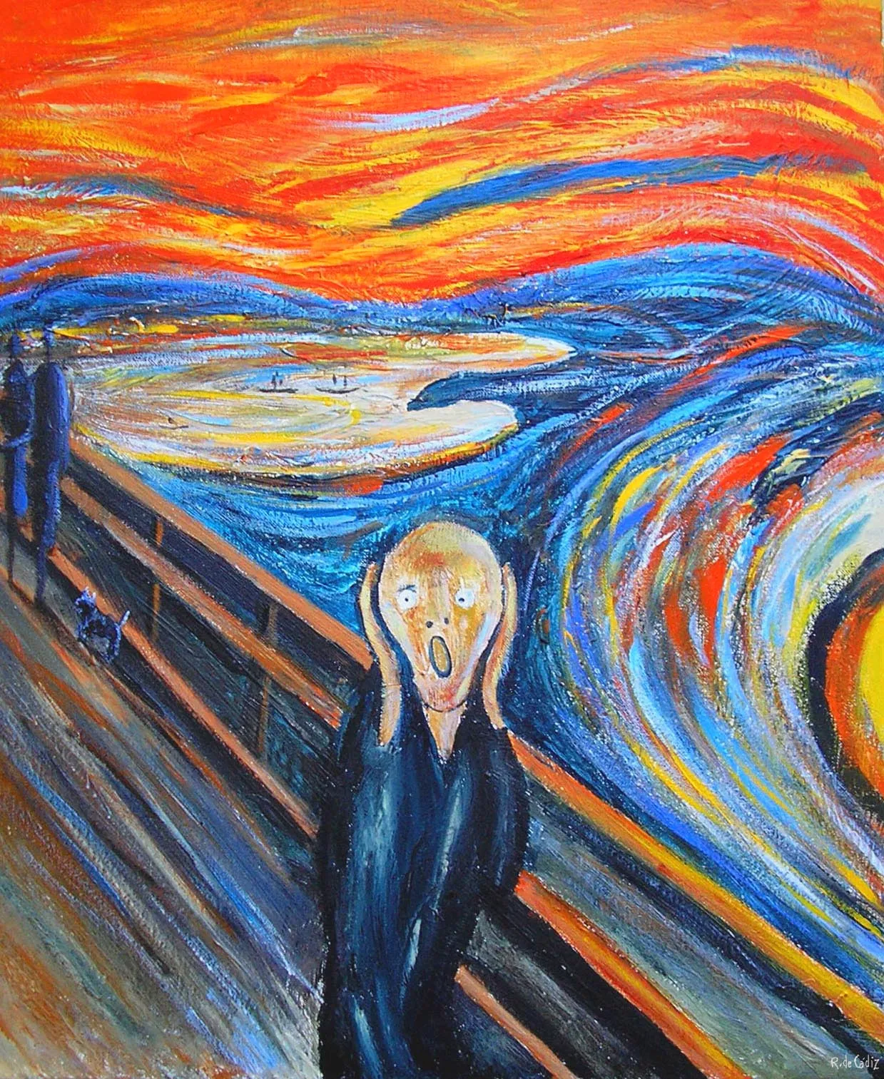 algo más que cuadros: Mi versión de "El grito" algo más que cuadros: Mi versión de "El grito"