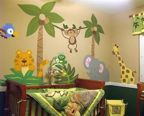 Cuarto de bebé con animales de la selva - Imagui Cuarto de bebé con animales de la selva - Imagui