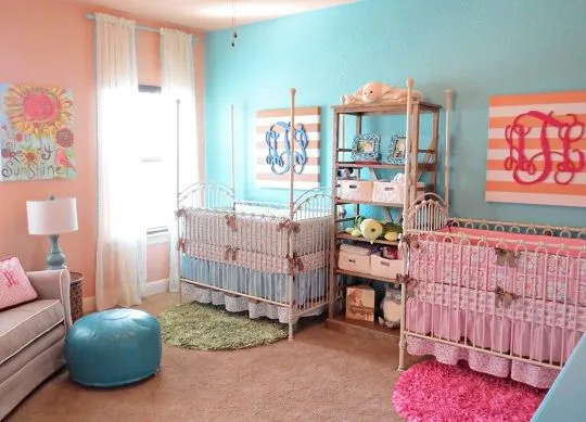 HABITACIONES BEBES GEMELOS