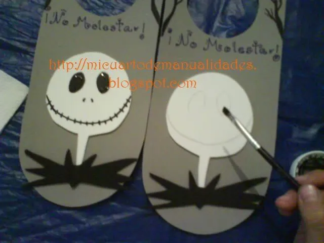 Mi cuarto de manualidades * Esther *: Picaporte: Jack skellington Mi cuarto de manualidades * Esther *: Picaporte: Jack skellington