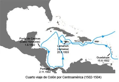Cuarto viaje de Colón al Nuevo Mundo: primera expedición por ... Cuarto viaje de Colón al Nuevo Mundo: primera expedición por ...
