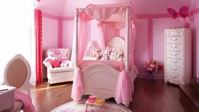 Cuartos de niña en rosa - Dormitorios colores y estilos