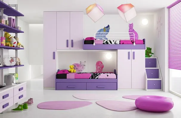 CUARTOS DE NIÑA EN ROSA Y LILA | DORMITORIOS CON ESTILO CUARTOS DE NIÑA EN ROSA Y LILA | DORMITORIOS CON ESTILO