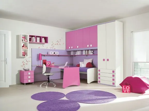 CUARTOS DE NIÑA EN ROSA Y LILA | DORMITORIOS CON ESTILO CUARTOS DE NIÑA EN ROSA Y LILA | DORMITORIOS CON ESTILO