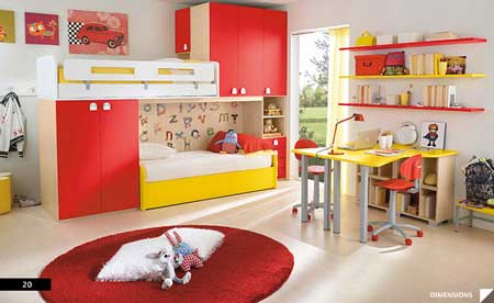 Modernos dormitorios para niños - Elegant House