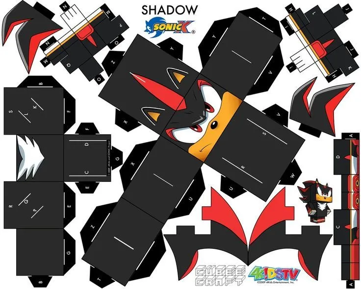 Cubecraft on Pinterest | Shadow The Hedgehog, Cubes and Paper Toys