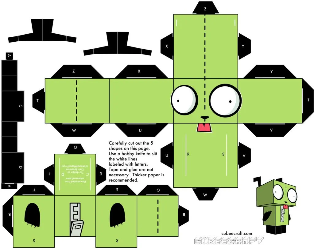 Cubeecraft] Las 27 mejores figuras armables! | Paper toys template, Paper  toys, Paper doll template