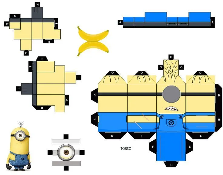 Cubeecraft sencillos de los famosos Minions. - Manualidades a Raudales