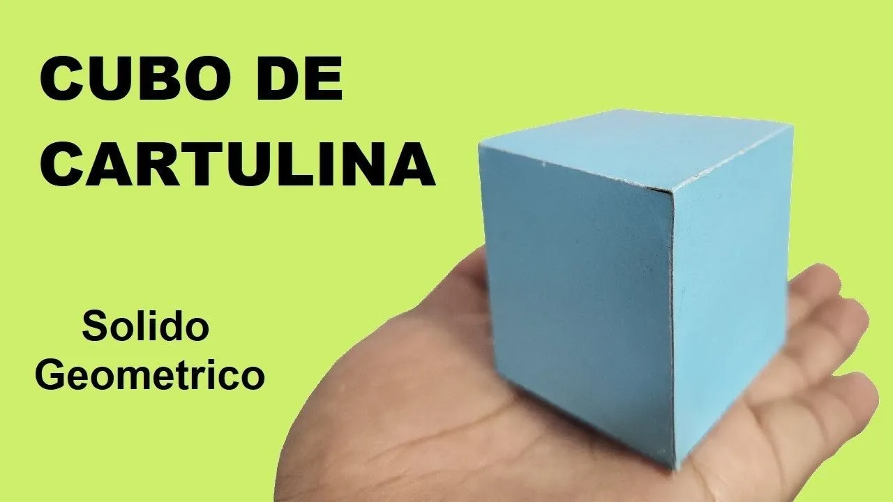 Como Hacer un Cubo de Cartulina (Solidos Geométricos) - YouTube Como Hacer un Cubo de Cartulina (Solidos Geométricos) - YouTube