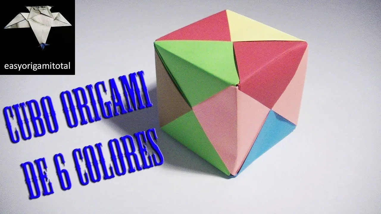 Como hacer un cubo modular origami de 6 colores, cubo modular de papel - YouTube Como hacer un cubo modular origami de 6 colores, cubo modular de papel - YouTube