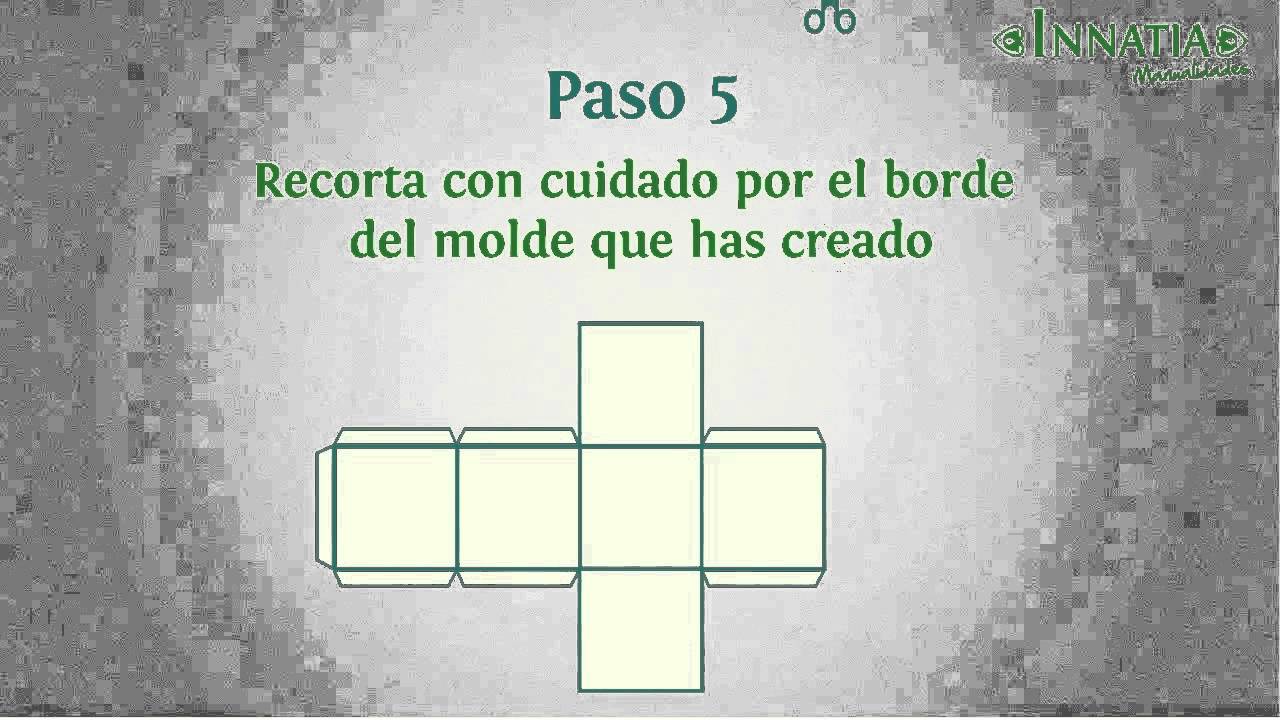 Cómo hacer un cubo de papel o cartón paso a paso | INNATIA.COM - YouTube Cómo hacer un cubo de papel o cartón paso a paso | INNATIA.COM - YouTube