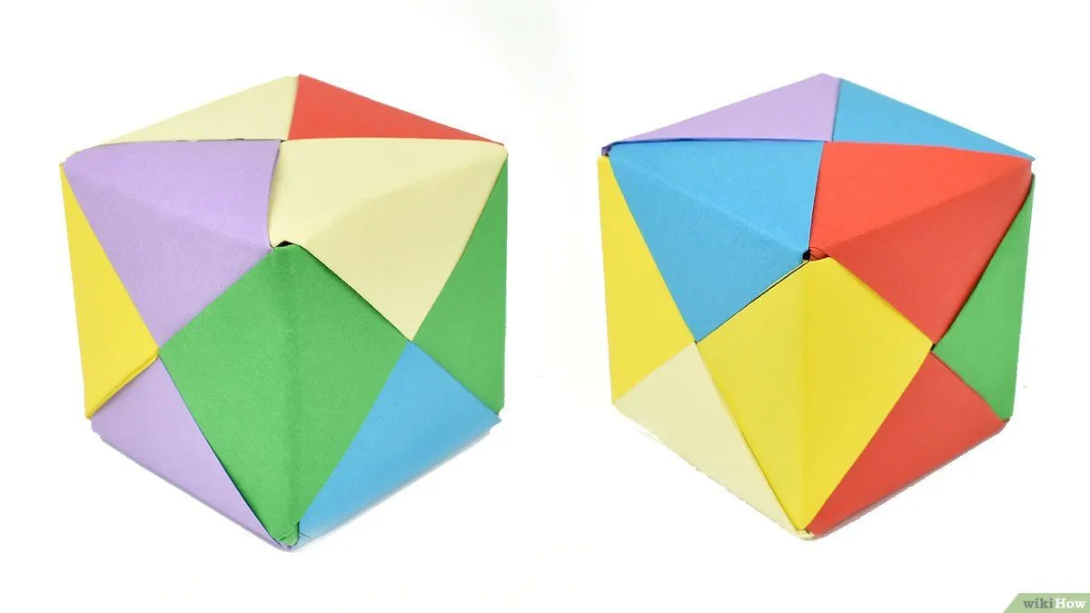 Cómo hacer un cubo de papel (con imágenes) - wikiHow Cómo hacer un cubo de papel (con imágenes) - wikiHow