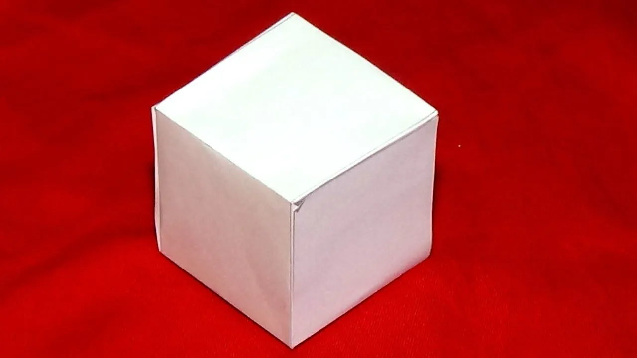 Cómo hacer un cubo de papel paso a paso - YouTube Cómo hacer un cubo de papel paso a paso - YouTube