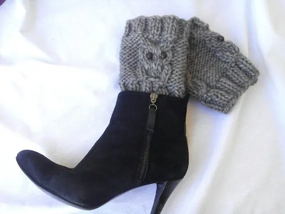 Cubre botas de lana calentadores de punto cubre botas por EstherTg Cubre botas de lana calentadores de punto cubre botas por EstherTg