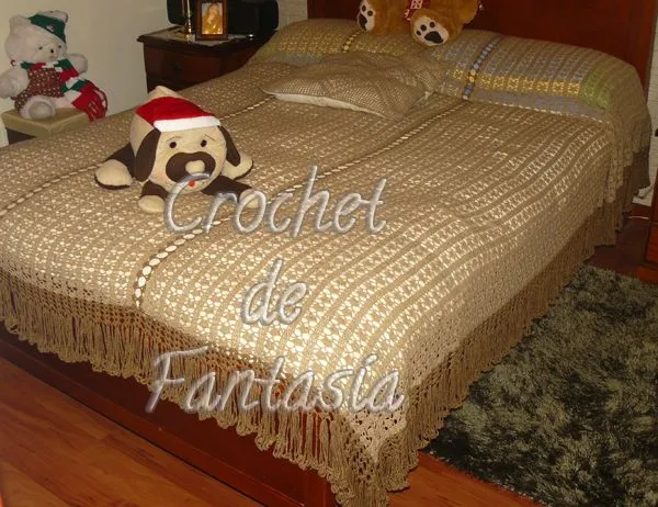Cubrelechos tejidos en crochet - Imagui