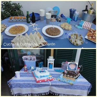 Decoración de cumpleano de marinero - Imagui