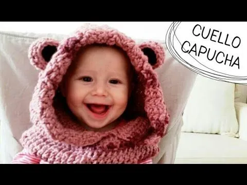 Cuello con Capucha de Osito a Crochet - TODAS LAS TALLAS (English ... Cuello con Capucha de Osito a Crochet - TODAS LAS TALLAS (English ...