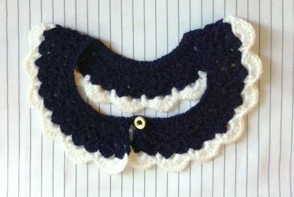 Patrones de cuellos de crochet - Imagui