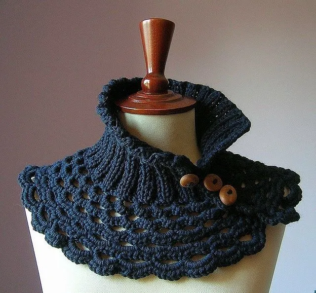 Artisanat Tejidos: Cuellos tejidos a palillo y crochet Artisanat Tejidos: Cuellos tejidos a palillo y crochet