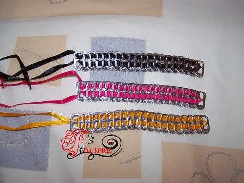 Qué me cuentas » Pulsera con anillas de las latas de refresco Qué me cuentas » Pulsera con anillas de las latas de refresco