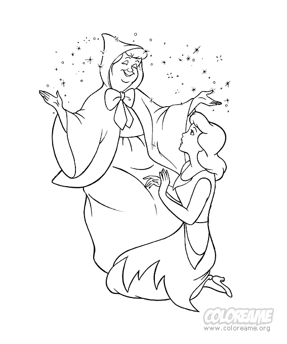 Cuento la cenicienta para colorear - Imagui