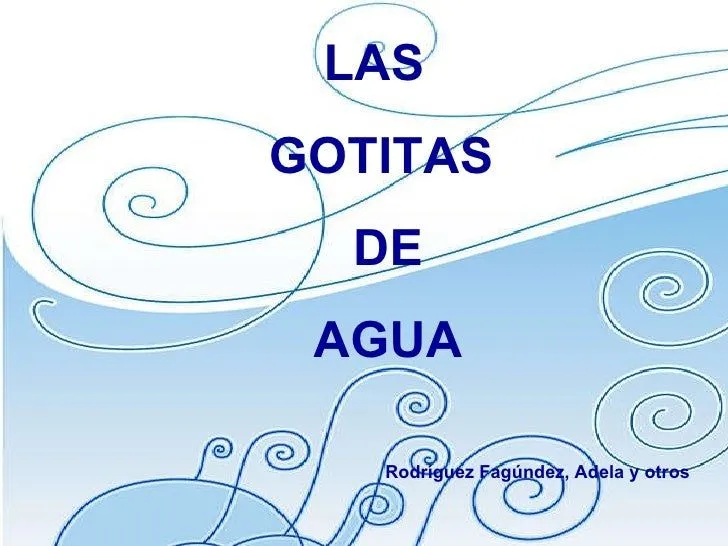 Cuento Ciclo del Agua