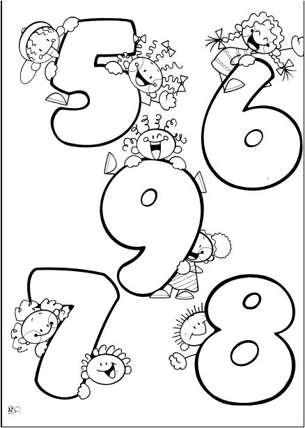 TE CUENTO UN CUENTO: Números del 0 al 9 para colorear TE CUENTO UN CUENTO: Números del 0 al 9 para colorear